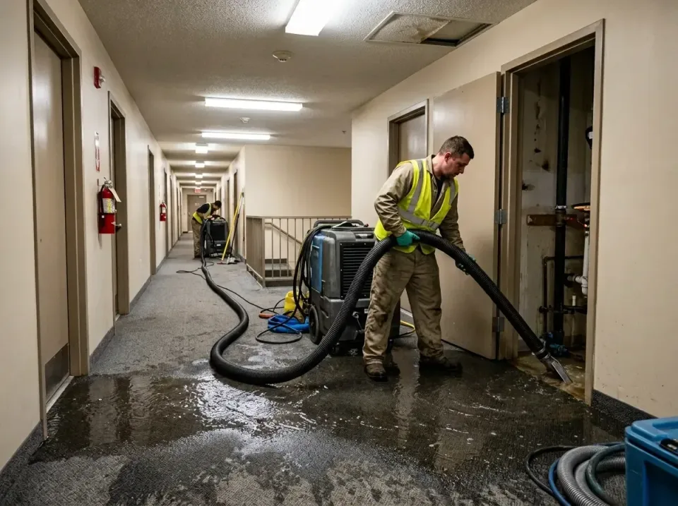 multi-unit-apartment-hallway-f-005 — frequently asked questions, Emergency Burst Pipe Water Extraction & Removal in La Vista…